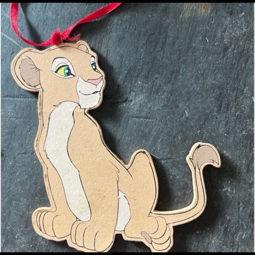 Vintage Lion King Character Christmas Ornament